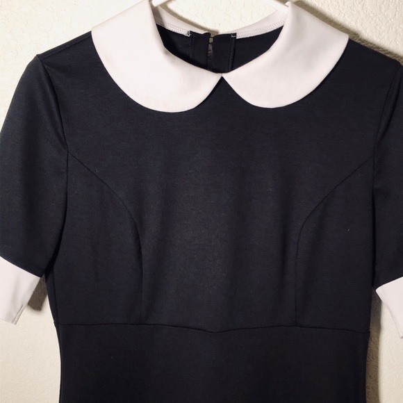 Wednesday Addams M Babydoll Dress Goth ModCloth - Picture 2 of 6